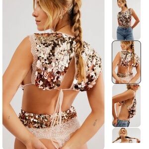 Free people main character bodysuit new without tags size small